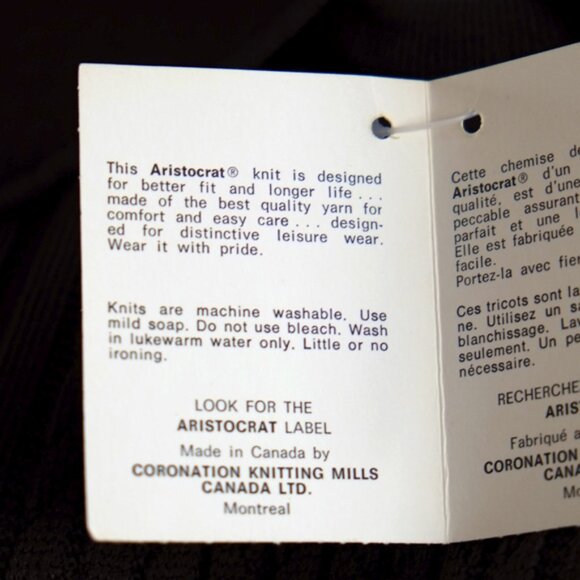 NWT vintage 1970s Aristocrat nylon Tricot pullover - Picture 5 of 9